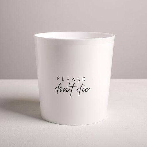 Кашпо для цветов «Please do not die», 1.6 л, 14×14 см