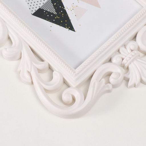 Фоторамка для фото 10?15 см Геральдическая лилия, пластик, белый, 23.5?17.5 см