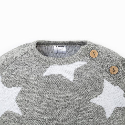 Комбинезон вязаный Крошка Я Звезды рост 62-68 см  фото 2