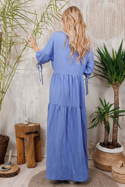 Платье AMORI 9662 василек  фото 3