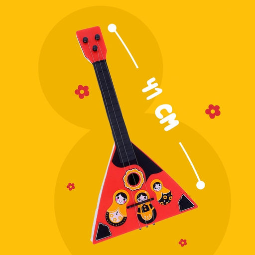 Балалайка Матрёшка, цвет красный - Simaland фото 5