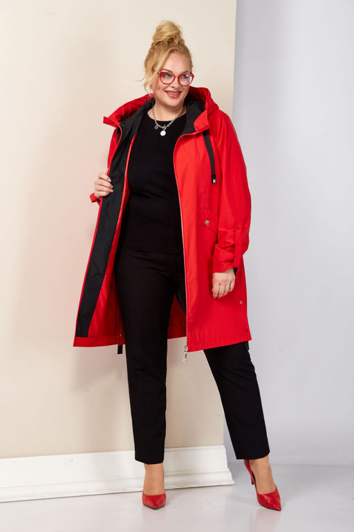 Плащ SHETTI 2188 красный