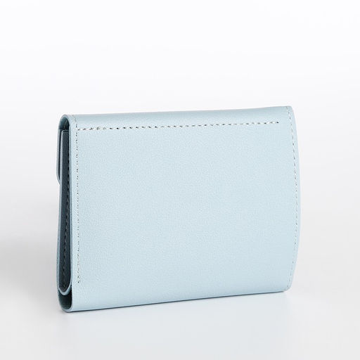 Кошелёк на кнопке, цвет голубой - Simaland фото 2