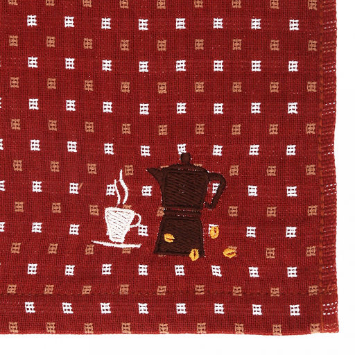 Полотенце кухонное "Кофе" 34х78см, лен+махра, 100% хлопок, цвета микс, Bolangde (Китай)