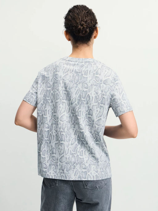 Футболка из хлопка с принтом / Zarina  фото 6