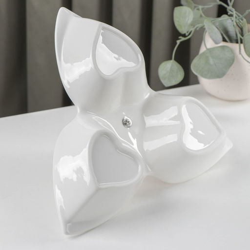 Менажница «Марбл», 160 мл, 3 ячейки, 25.3×23×4.5 см, керамика, белая