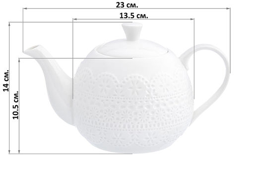 Чайник 1,1 л 23*13,5*14 см Кружево - Elan gallery фото 9