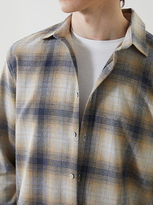 Regular Fit Uzun Kollu Ekose Erkek Oduncu G?mlek