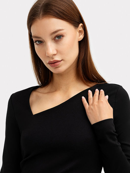 Чёрное платье женское макси - Mark formelle фото 6