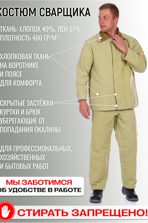 Костюм сварщика брезентовый