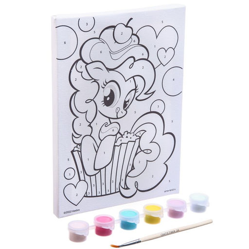 Картина по номерам для детей «Пинки Пай», 21×15 см, My Little Pony