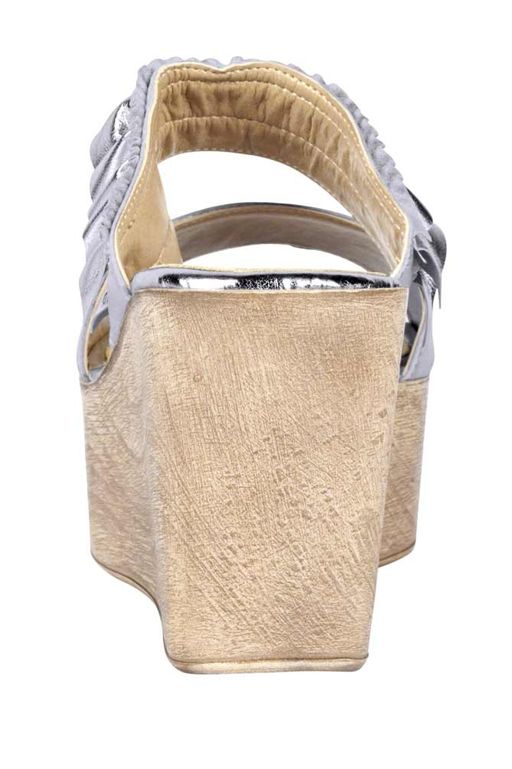 Шлепки, серебристые - Heine фото 6