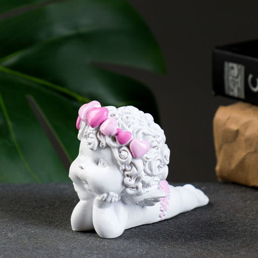 Фигура Ангел лежит личико на ручках 8?5.5?6.5 см