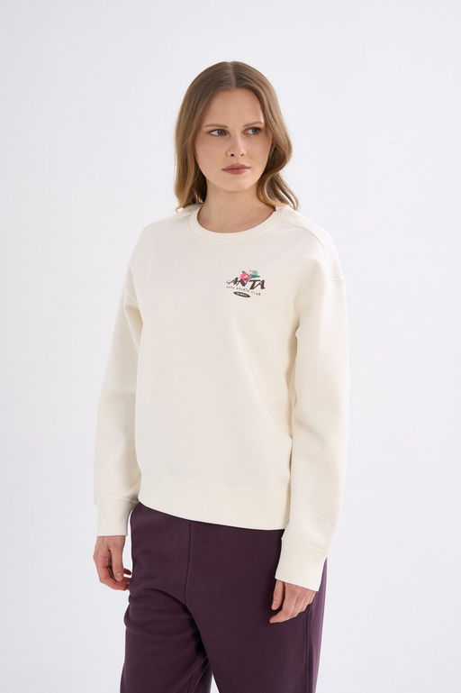Свитшот Серо-белый ANTA SPORTS CLUB Sweatshirt фото 2
