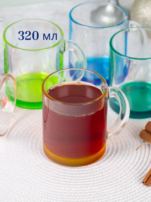 Кружка ЧАЙНАЯ лак микс 320мл