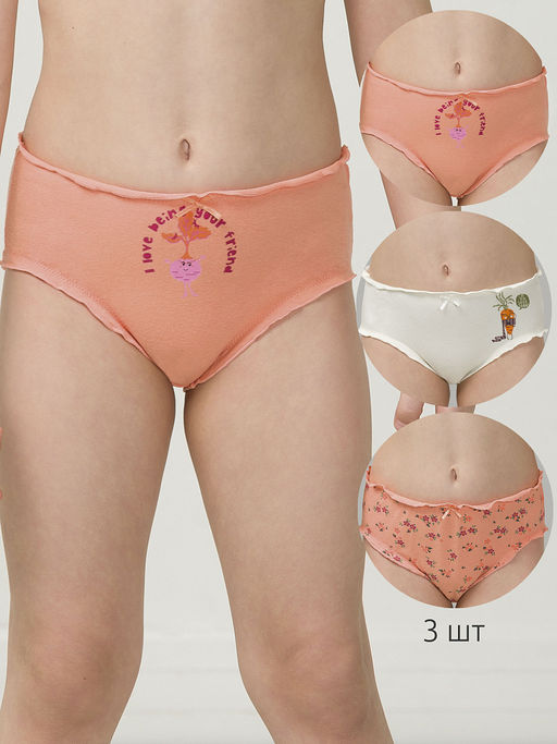 GULB3292/1(3шт. в упаковке) трусы для девочек