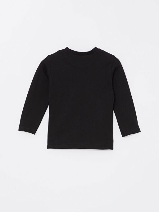 Bisiklet Yaka Uzun Kollu Basic Erkek Bebek Ti??rt - Waikiki фото 3