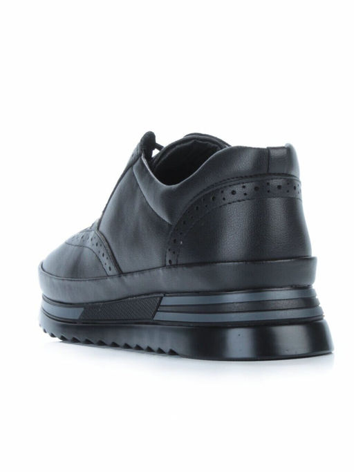 03-5017 BLACK Полуботинки женские (натуральная кожа)