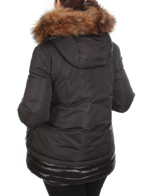 H-1053 BLACK Куртка зимняя женская ENOVICH (200 гр. холлофайбера)
