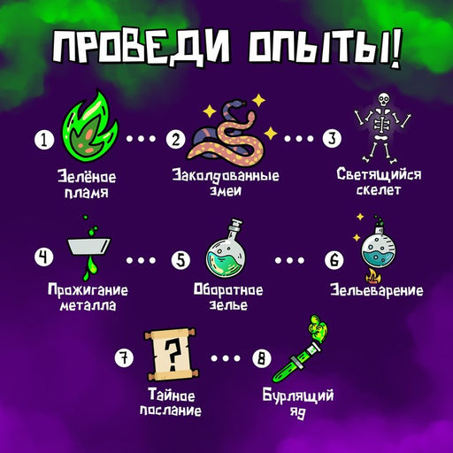 Набор для опытов Мир ужасов - Эврики фото 3
