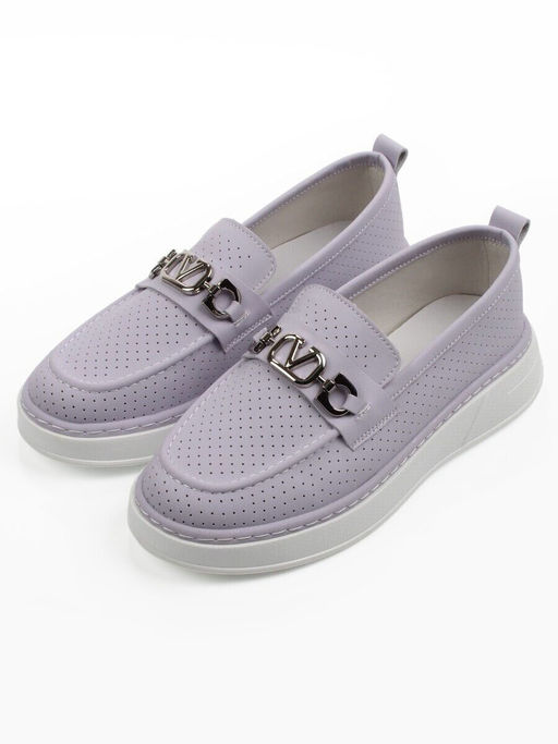 06-YE286-3 PURPLE Туфли женские (натуральная кожа)