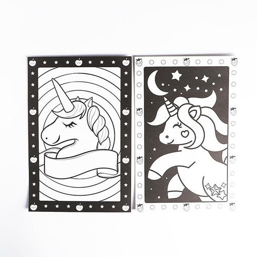 Аппликация наклейками Единорог, 2 картинки - основы, 2 листа наклеек - Simaland фото 3