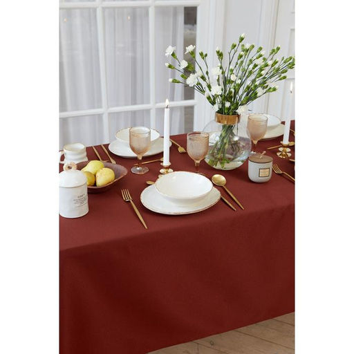 Скатерть Этель Lines 150*180 +/-3см, цв.шоколад, пл. 192 г/м2, хл с ВГМО  фото 7