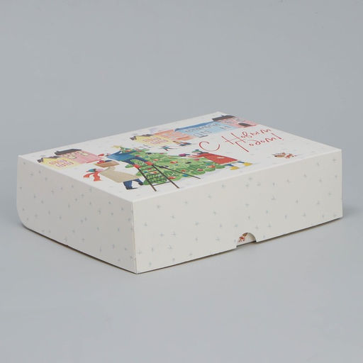 Цена за 5 шт. Коробка складная «С Новым годом», 20×17×6 см