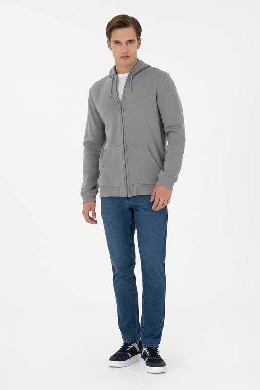 Мужской серый свитшот - U.s. polo assn фото 4