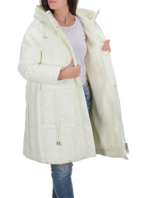 22-110 WHITE Куртка зимняя облегченная женская (150 гр. холлофайбер) - Фабричный китай фото 6