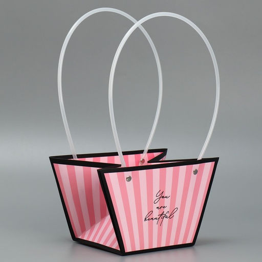 Пакет для цветов Нежность, 20 х 12 х 20 см - Дарите счастье фото 2