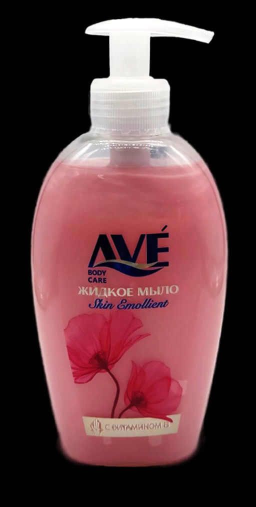 "AVE" Жидкое мыло РОЗОВОЕ Бархатные прикосновения (300гр). 12