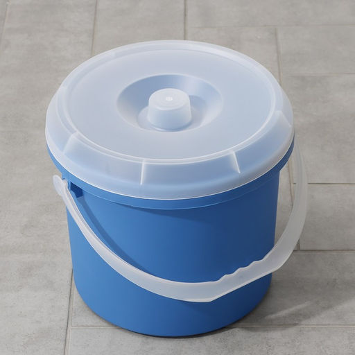 Ведро с крышкой, 15 л, d=30 см, h=28 см, МИКС