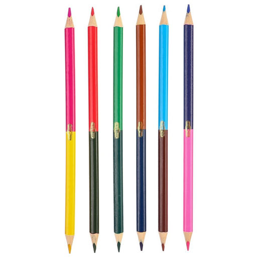 Цветные карандаши, 12 цветов, двусторонние, Смешарики