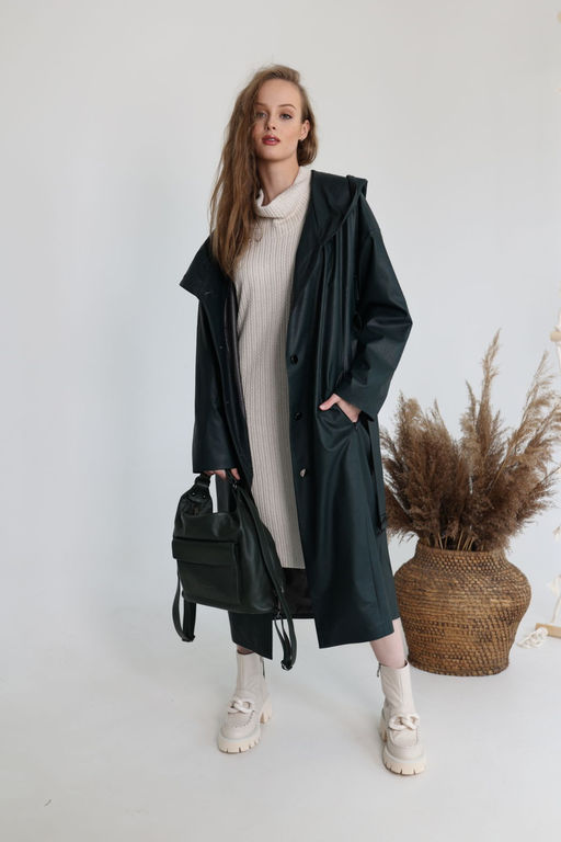 Плащ AMORI 2137 изумрудный  фото 2