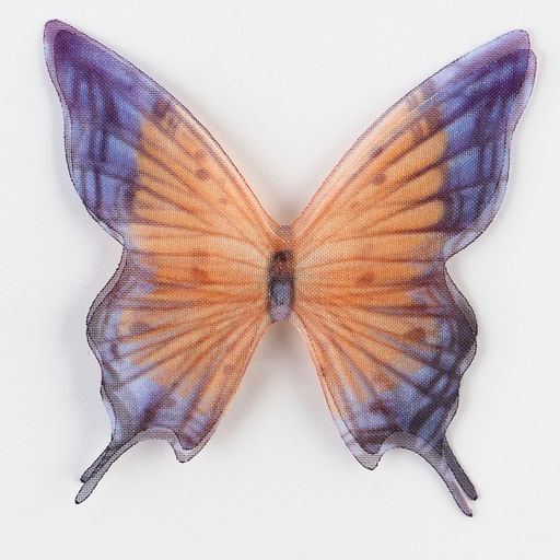 Декор для творчества «Бабочка огнёвка», двухслойный, набор 12 шт., размер 1 шт. — 5×5 см