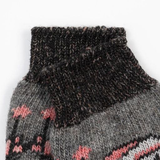 Носки новогодние мужские шерстяные «Дед мороз», цвет серый, размер 27