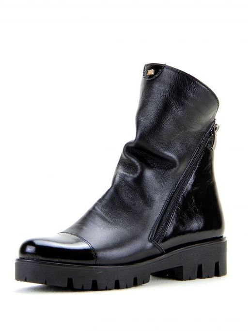 Ботинки EDART 233.sandra.black-lacq/байка