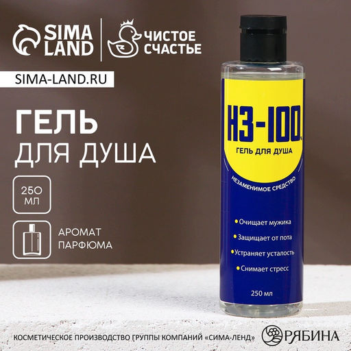 Гель для душа НЗ-100, 250 мл, аромат мужского парфюма, Чистое счастье