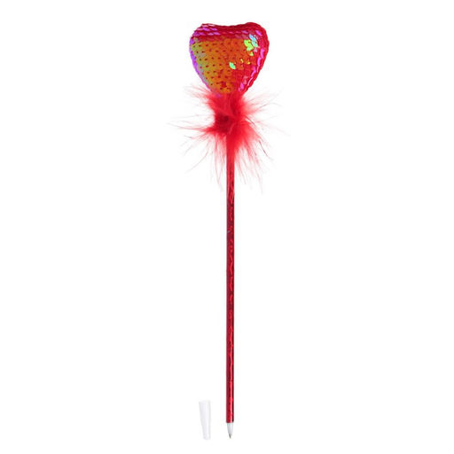 Цена за 12 шт. Ручка Сердечко, синие чернила, МИКС - Simaland фото 2