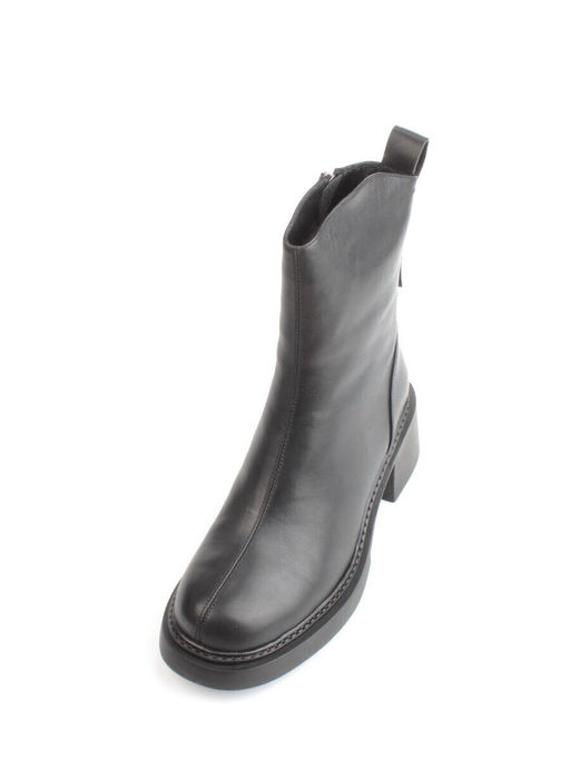 04-M3-L806 BLACK Ботинки зимние женские (натуральная кожа, натуральный мех)