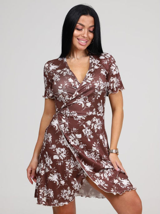 156 ЖЕНСКИЙ ХАЛАТ (Коричневый) - А-дина фото 2