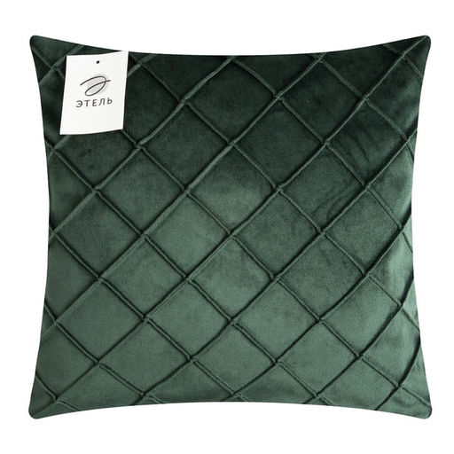 Наволочка декоративная «Этель. Соло», размер 43×43 см, изумрудный