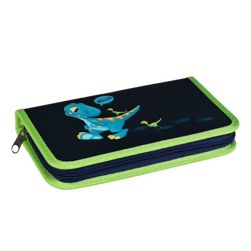 Пенал школьный, 1 секция, 11.5×20.5×3 см «Дино»