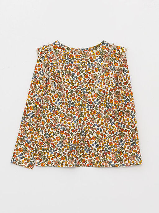 Bisiklet Yaka Uzun Kollu K?z Bebek Ti??rt - Waikiki фото 2