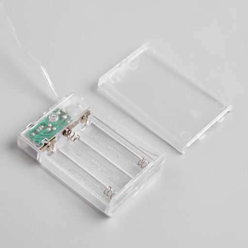 Гирлянда Нить 5 м роса, IP20, зелёная нить, 50 LED, 2 режима, батарейки AAх3 (нет в комплекте), свечение мульти - Luazon lighting фото 4