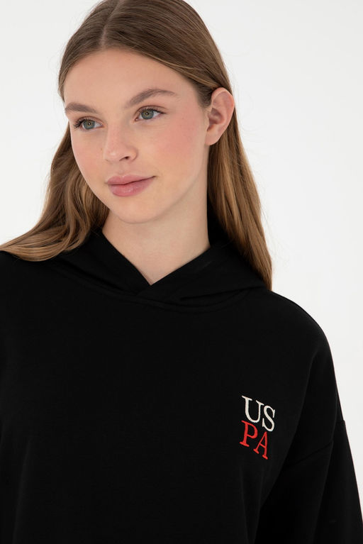 Женский черный свитшот Неожиданная скидка в корзине - U.s. polo assn фото 2