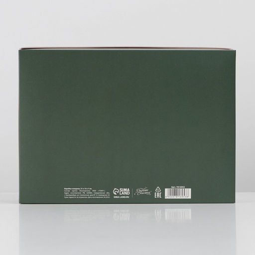 Коробка подарочная новогодняя складная «Сообщение», 21×15×7 см, Новый год