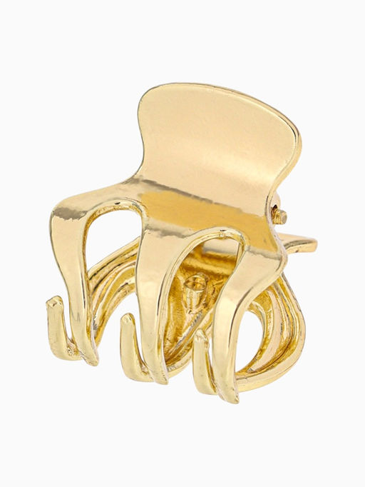 Цена за 2 шт. Крабики для волос «Либерти», набор 2 шт., зубчики классика, 2 см, золото