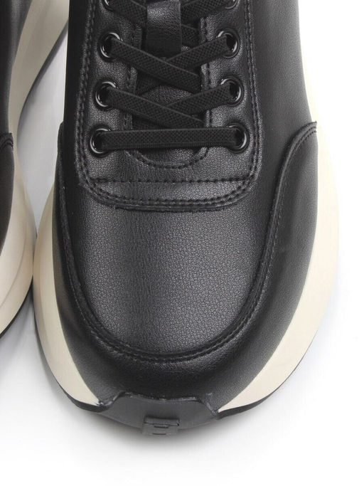 03-A9050-1 BLACK Кроссовки женские (натуральная кожа)